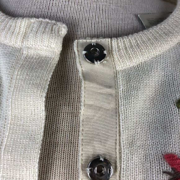 NWT Liz Claiborne Romantica Floral Cardigan Size M - Picture 4 of 8